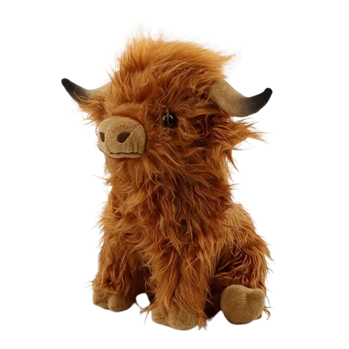 Tyngda Highland Ko Gosedjur 1,3 kg - Värmbar Kramis med Lavendel | Kramisen