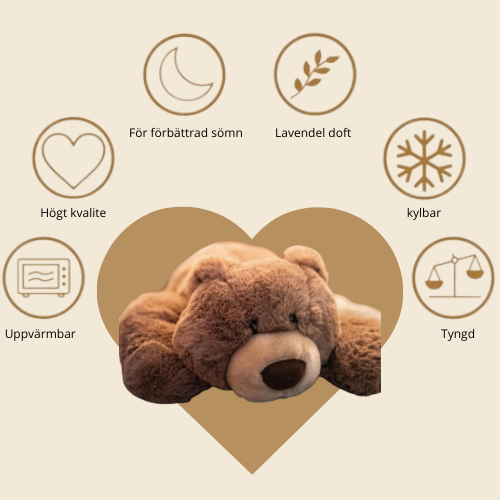 Björnen Gustav viktad 1,6 kg för sensorisk stimulans